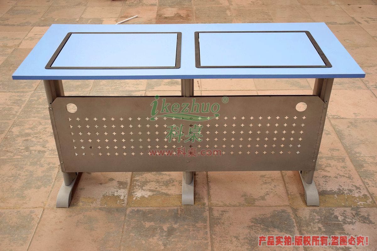 科桌家具,邊框翻轉器,翻轉電腦桌,雙人位金屬腳架帶邊框翻轉電腦桌K14-B 科桌家具,邊框翻轉器,翻轉電腦桌,雙人位金屬腳架帶邊框翻轉電腦桌K14-B