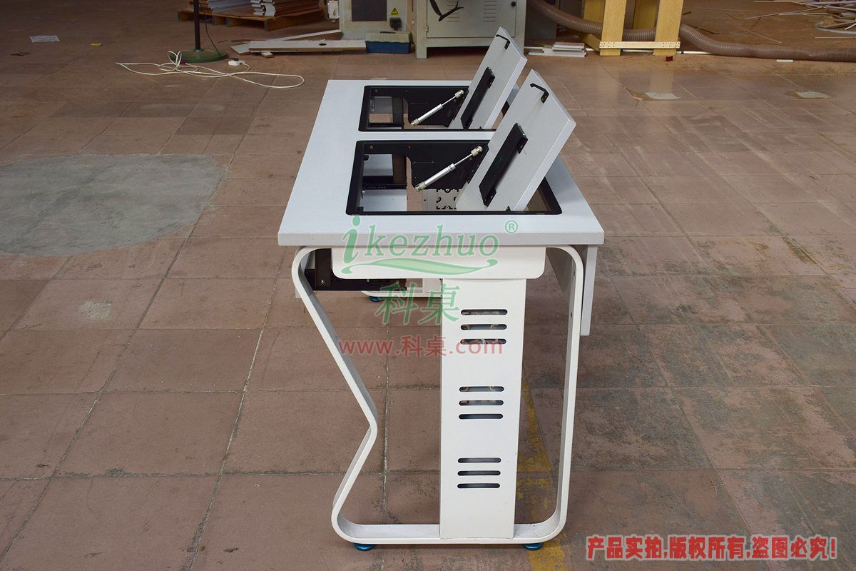 科桌家具,翻轉電腦桌,雙人電腦桌,雙人位金屬腳架帶邊框翻轉電腦桌K16-C 科桌家具,翻轉電腦桌,雙人電腦桌,雙人位金屬腳架帶邊框翻轉電腦桌K16-C